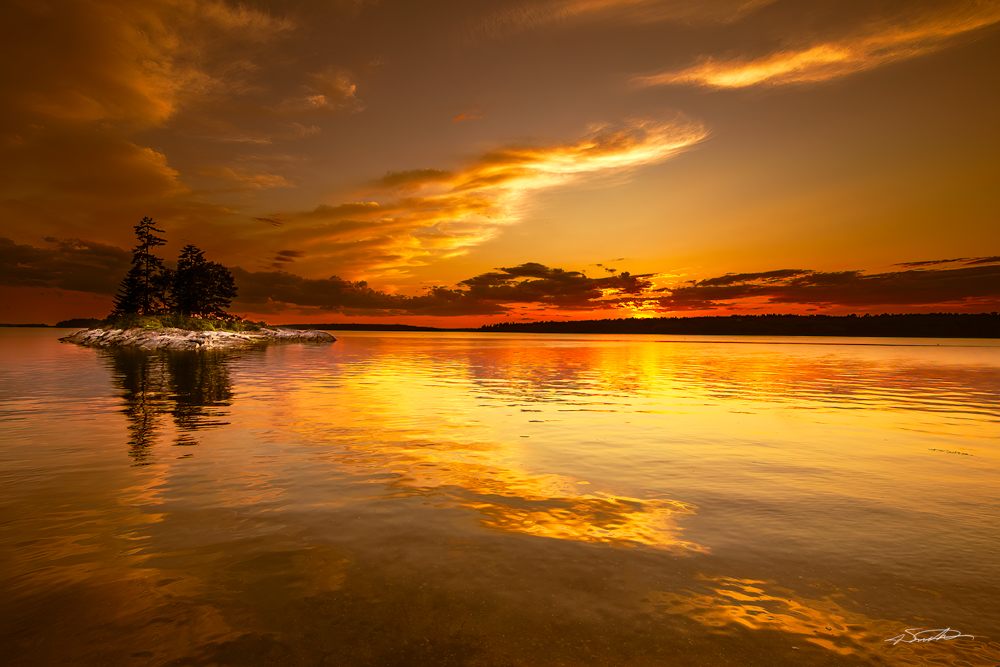 Sunset at Lookout Point, Harpswell, Maine