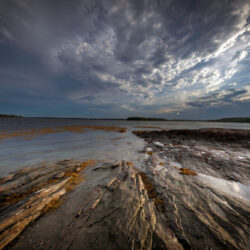 photo of the bay from winslow park in freeport maine